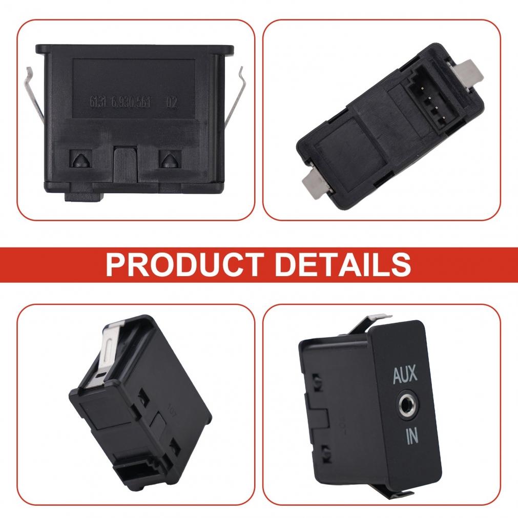 1 Pcs AUX Auxiliary Audio Socket 6930561 For X1 X3 X6 Z4 E81 E87 E90
