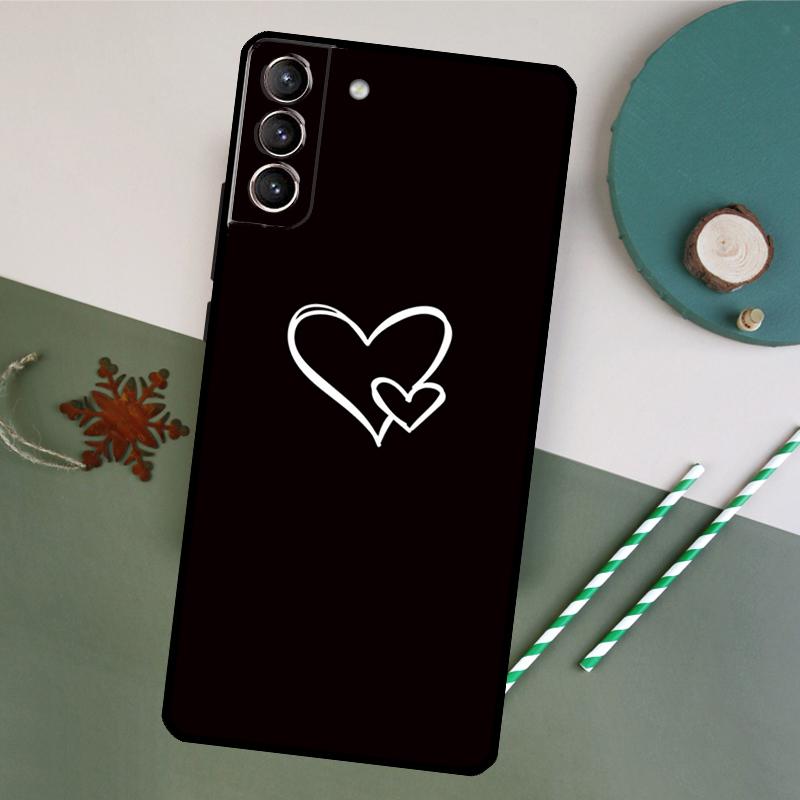Cute Heart Phone Case For Samsung Galaxy S25 S26 Ultra S20 S21 S22 S23 S24 Plus S10 S25 FE Back Cover
