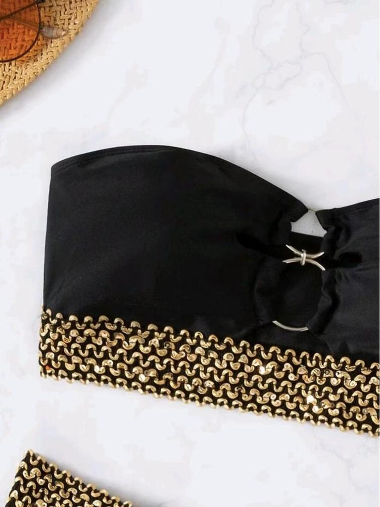 2023 European & American Split Bikini: Sexy Hollow-Out Beach Swimsuit