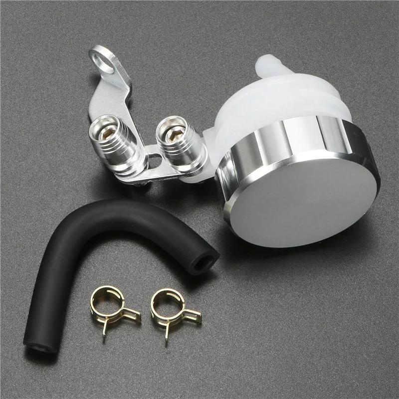 Motorcycle Universal CNC Aluminum Front Brake Fluid Reservoir Clutch Tank Oil Fluid Cup for Suzuki Yamaha Aprilia Ducati Honda