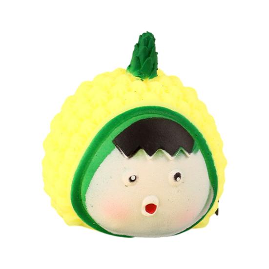 

Fruity Scent Squeeze Toy Soft Elastic Pinching Music Stress Relief Cute Fruit Shape Decompression Gadget for Student Parties And Collecting Fun Pineapple