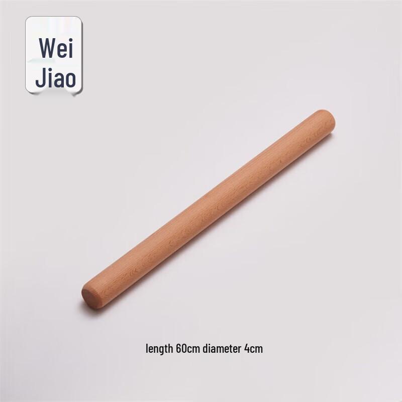Solidny drewniany wałek do ciasta z drewna bukowego