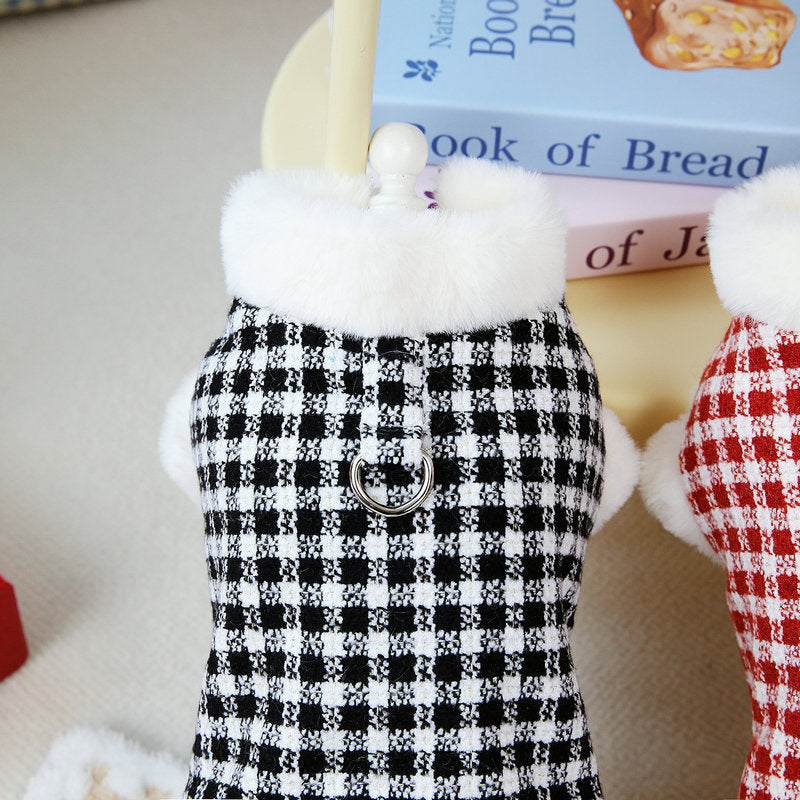 Linen cotton coat for small dogs, winter coat, warm, thick and windproof, suitable for Teddy, Bichon, pets, cats