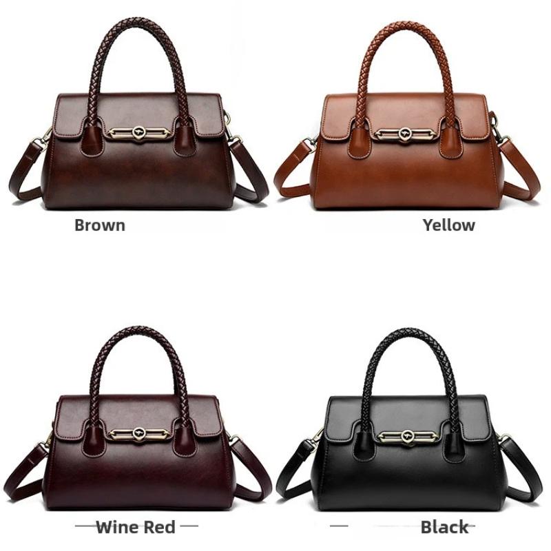 Urban Simple Style Women's Crossbody Bag Handbag Shoulder Bags Retro Large Capacity Soft PU Leather Tote Bag for Daily Use