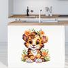 Tigers Cats Dogs Rabbits Various Animals Wall Sticker Kids Room Background Home Decoration Mural Living Room Wallpaper Decal