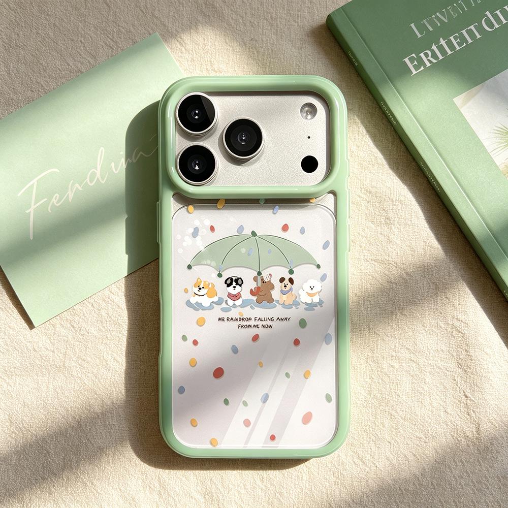 

Umbrella Puppy iPhone 17 Pro Drop-Proof Transparent Case for Apple 16/15/14 - New Model for Women iPhone 16 Plus