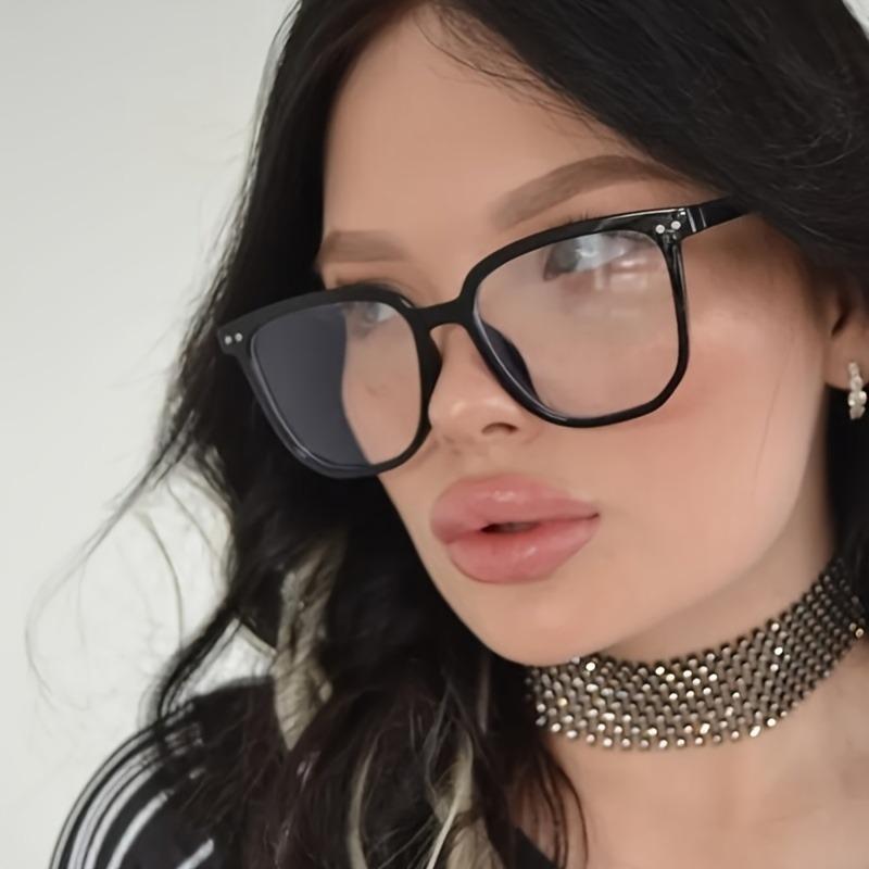 Korean-Style Minimalist Oversized Square Fashion Glasses for Women