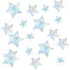 84PCS Star Window Clings - Anti-Collision Decals To Save Birds, Non-Adhesive Prismatic Vinyl, Star Style Rainbow Stickers