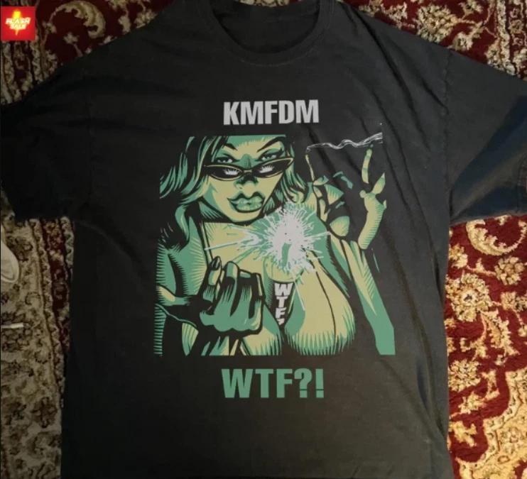 KMFDM Band Music Tour Black T-Shirt Cotton All Size M