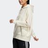 Adidas Einfarbiger Kapuzenpullover mit Kordelzug und langen Ärmeln Damen Tops Off-White HG1823