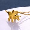 Dinosaur Pendant Necklace For Women men New Fashion Creative Cute Choker Clavicle Chain Personalized Gold color Jewelry Gifts