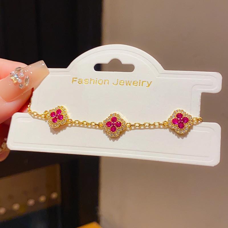 Floral Hand Chain With Gold Plating For Women Fashion Accessory Summer