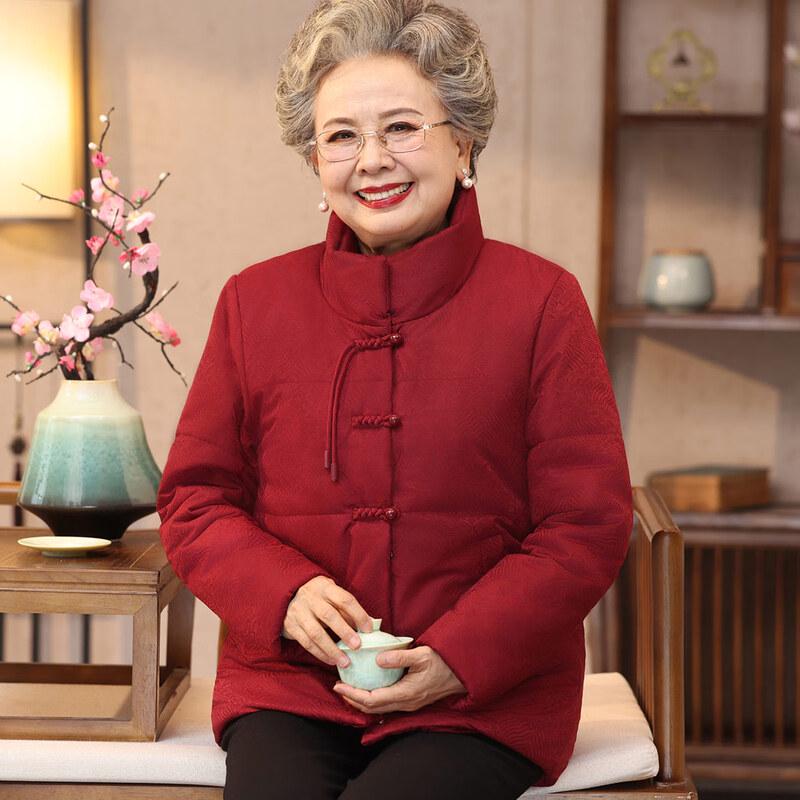 

Зимняя куртка YUZHAOLIN с флисовой подкладкой и воротником-стойкой для пожилых женщин 3XL