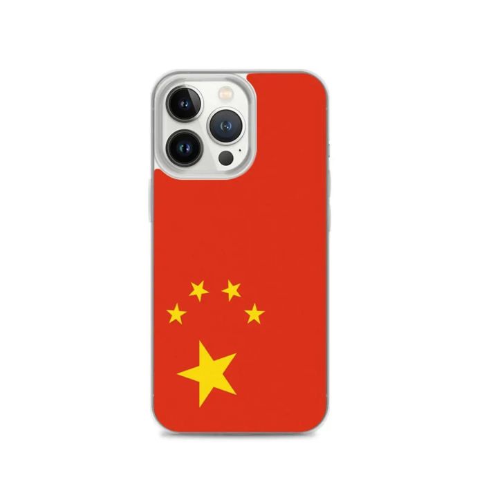 Funda iPhone - iPhone 13 Pro - Drapeau Chine - Souple - Multicolore - Vertical