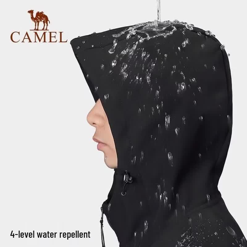 Camel Men's Waterproof Windproof Softshell Jacket