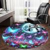 1pc Office Carpet Chair Mats Enchanted Night Garden with Butterflies and Moon Perfect for Decorating Office Chairss, Or Bedrooms.YDT286