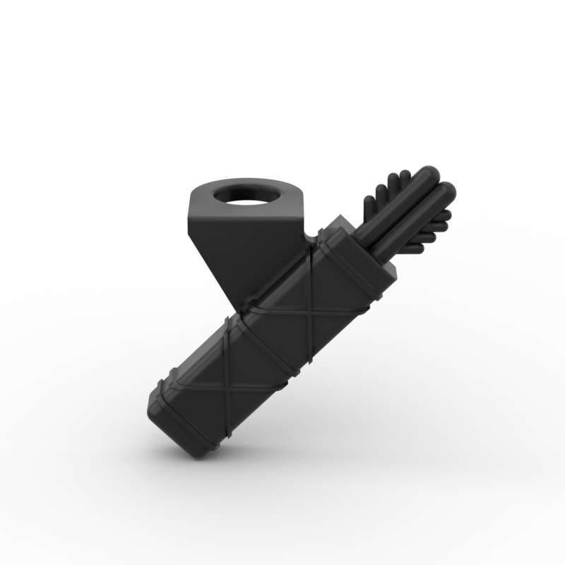 MOC 10PCS 4498 Arrow Quiver With 2 Arrows Building Blocks Part Prop Bow Bricks Assemble Particle Toys Children Birthday Gifts