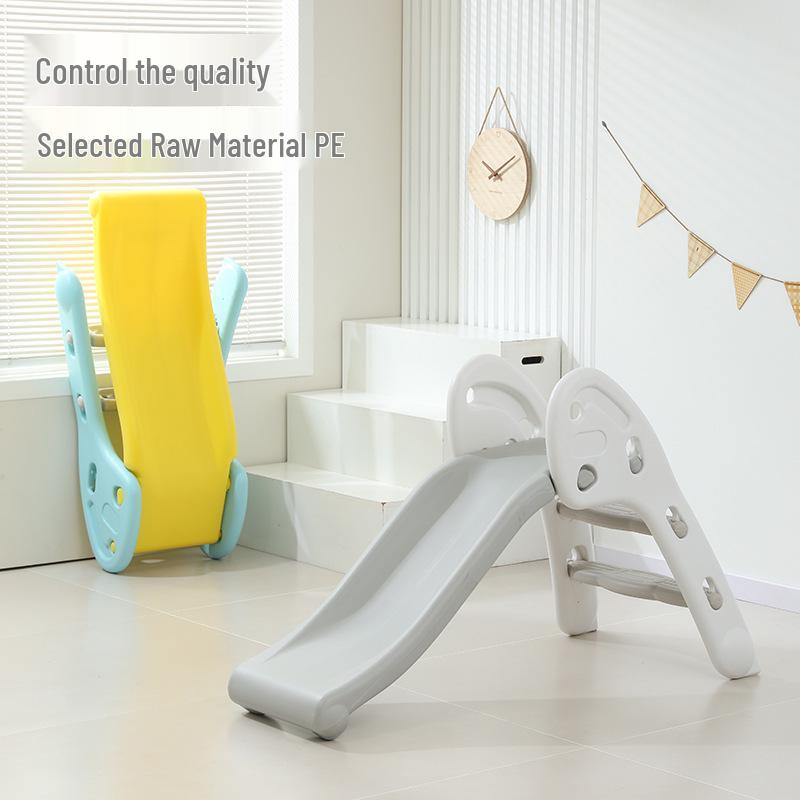 

Складная горка для крытой игровой площадки для малышей: Удлиненный и утолщенный дизайн серый/белый