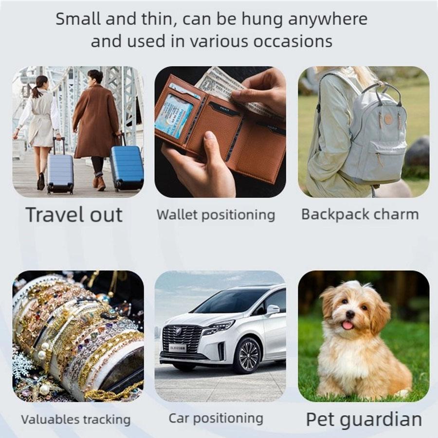 Bluetooth GPS Tracker Finder Anti-Lost Device for Pet Kids Bag Wallet Luggage Tracking Android Google iOS Find My Global Locator