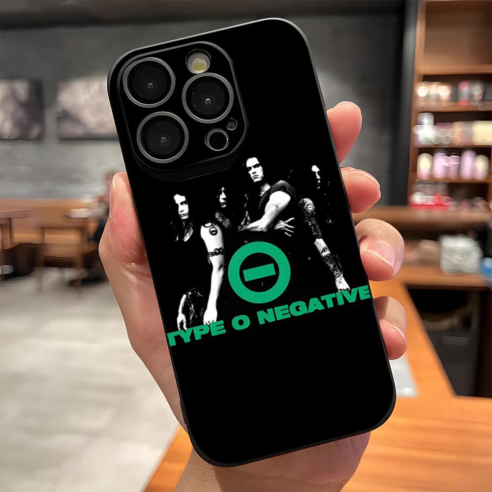 

Rock Band Type O Negative Phone Case For IPhone 17 Pro Max 15 Pro 16 14 Plus 12 13 Mini 11 Pro Shockproof Soft Cover iPhone16Pro