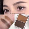 Two-Shade Eyebrow Powder: Light Brown & Dark Coffee, Waterproof, Smudge-Proof, Long-Lasting, 3D Contouring for Natural Wild Brows