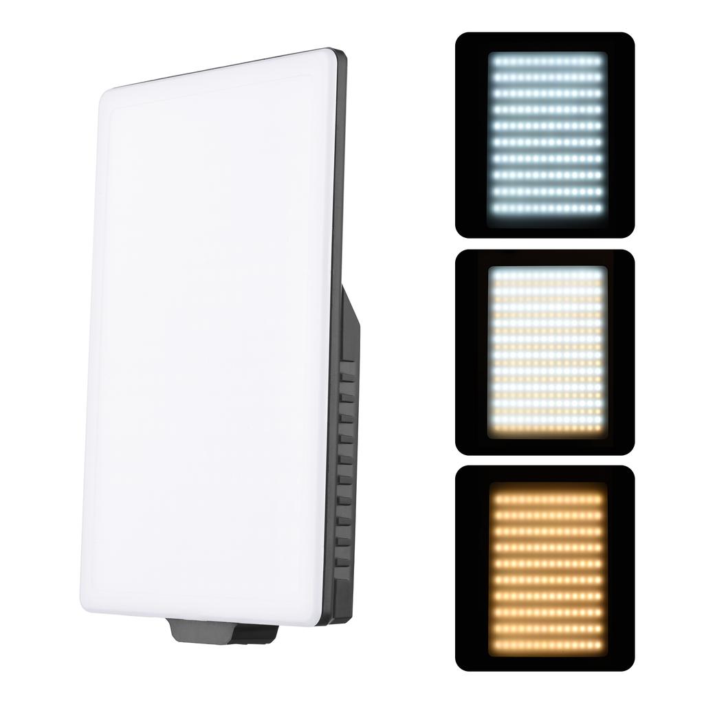 12W LED Video Light Photography Light 144PCS Lamp Beads Bi-Color Temperature 3200K-5600K Dimmable