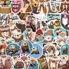 10/30/50PCS Kawaii Otter PVC Sticker Aesthetic Korean Decoration Scrapbooking Stationery DIY Hand Accounting Supplies