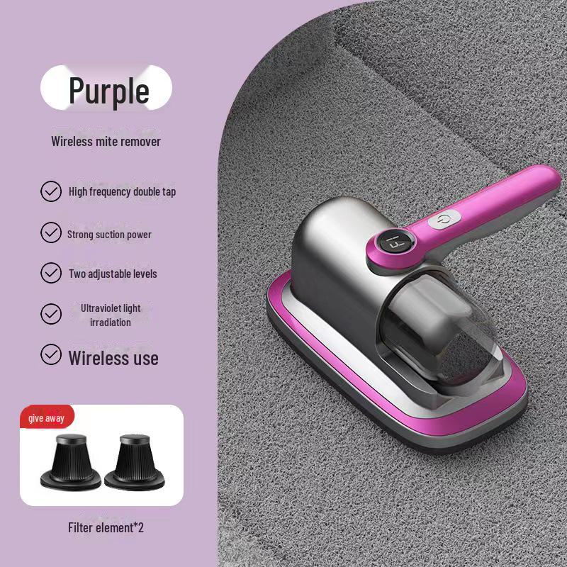 Handheld Wireless UV Sterilizer & Vacuum for Bed/Dust Removal