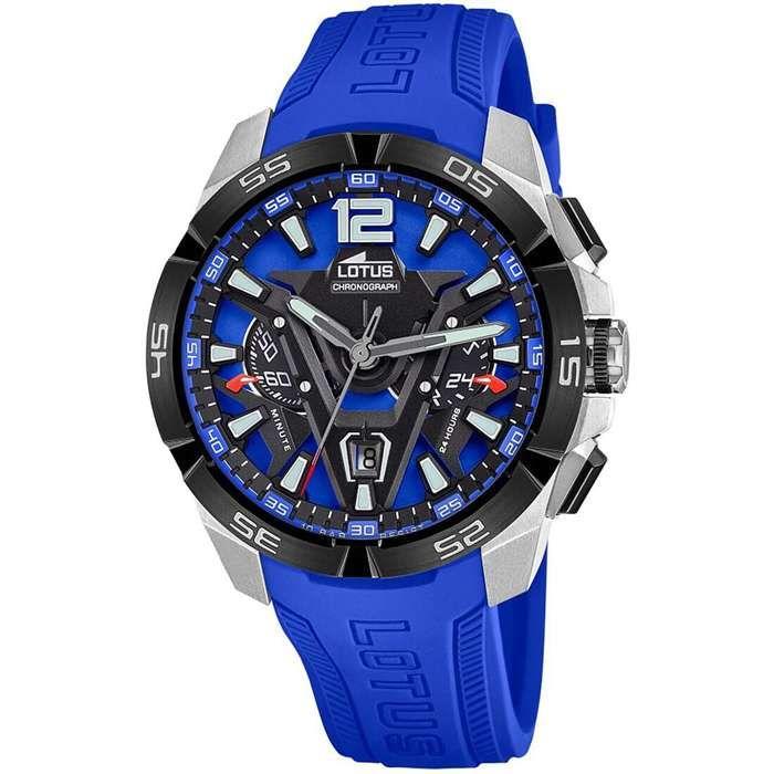 Montre - LOTUS - 18944/4 - Acier Inoxydable - Caoutchouc Bleu - Étanchéité 10 ATM