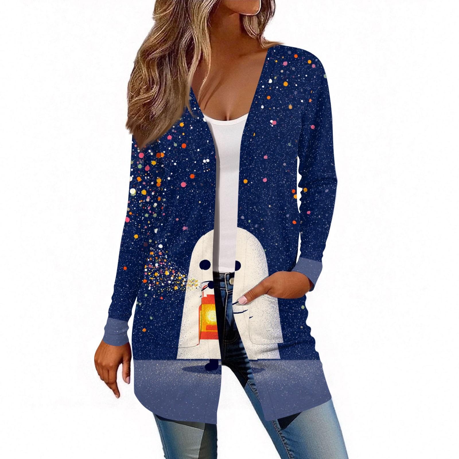 

Женский кардиган с длинным рукавом, повседневная куртка с карманами, топ XL