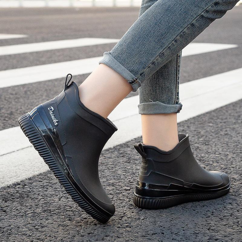 Women's Fashion Outdoor Anti Slip Lightweight Rain Shoes Rubber Shoes