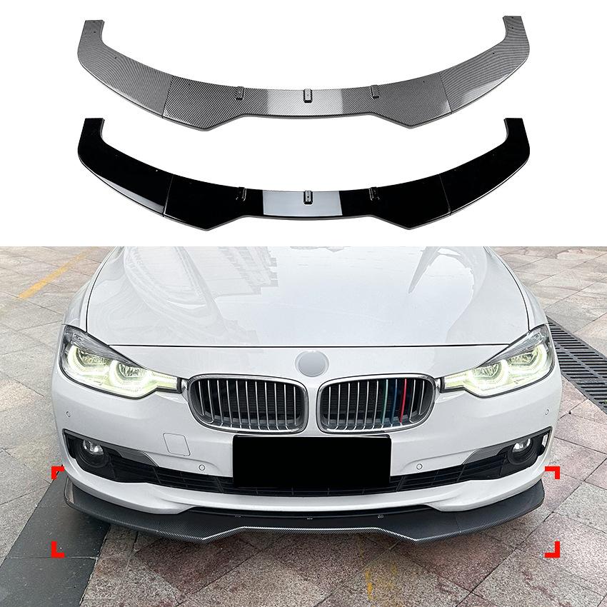 Front Bumper Splitter Lip Spoiler For BMW 3 Series F30 F35 318 320 328 335 2013-2019 Car Canard Lip Body Kit Protector Cover