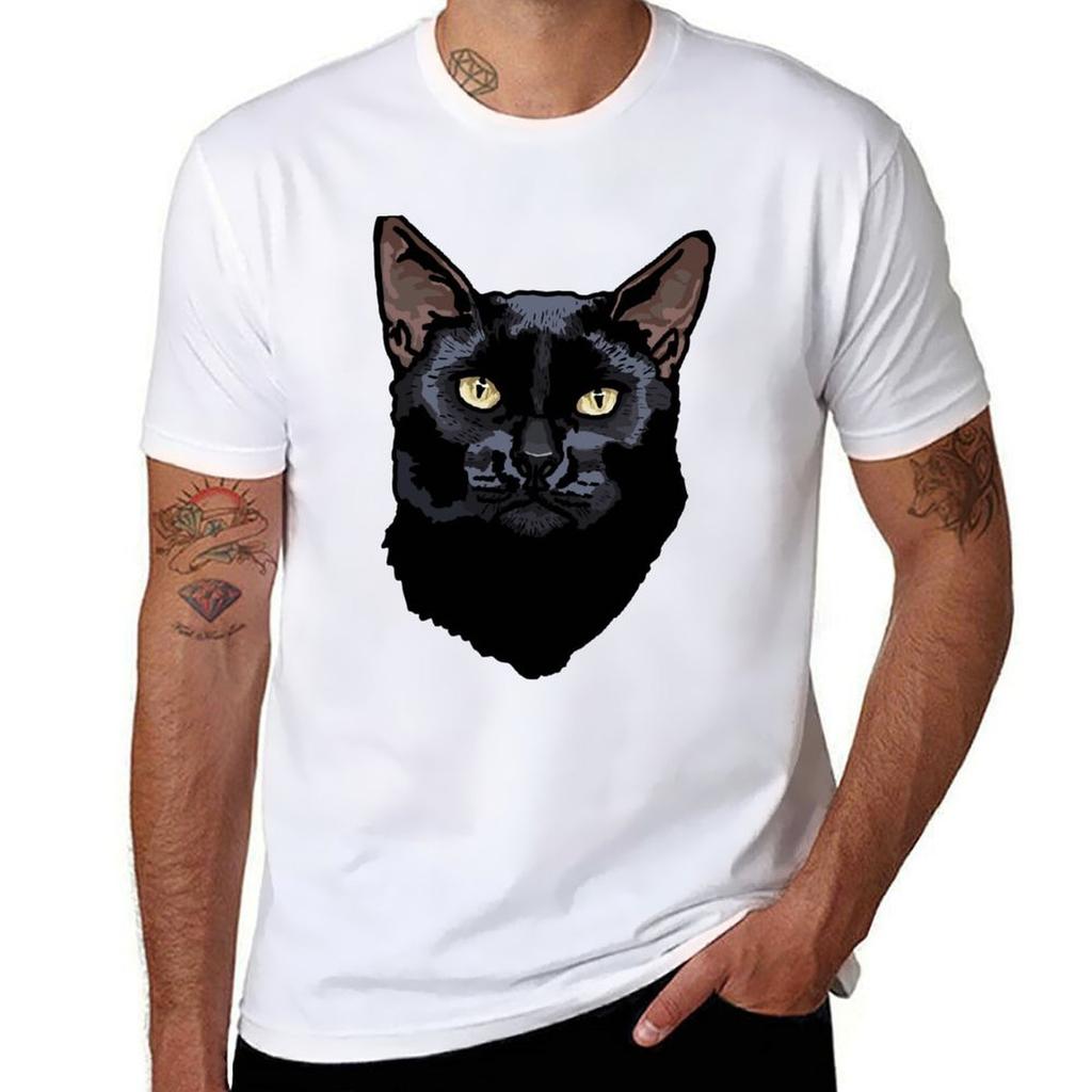 Black Cat Tshirt Anime Quick Drying Anime Tshirt Unisexs Clothes