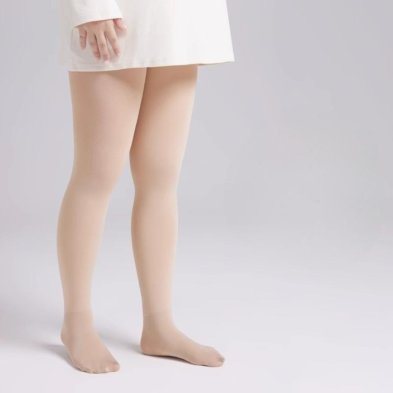 Women's Autumn Winter Bare Leg Effect Pantyhose Double Sided Crotch Fleece Lined Base Layer Tights