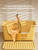 Extra Large Open-Top  Litter Box Anti-Spla Giant Size  Toilet for S Pet Supplies  Sand Pan Special Large Size