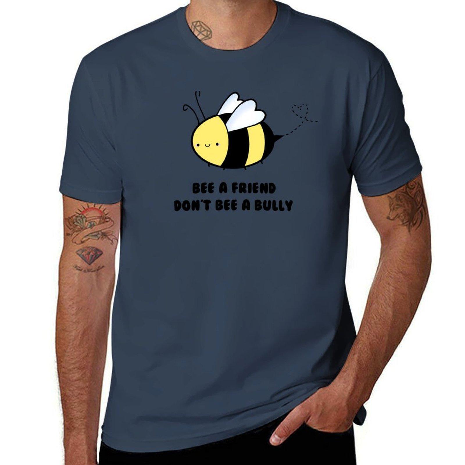 Bee A Friend Not A Bully Tshirt Breathable Gym Short Sleeve Tshirt S