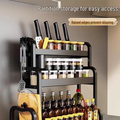 Yunshuang 3-Tier Kitchen Spice & Utensil Organizer Rack