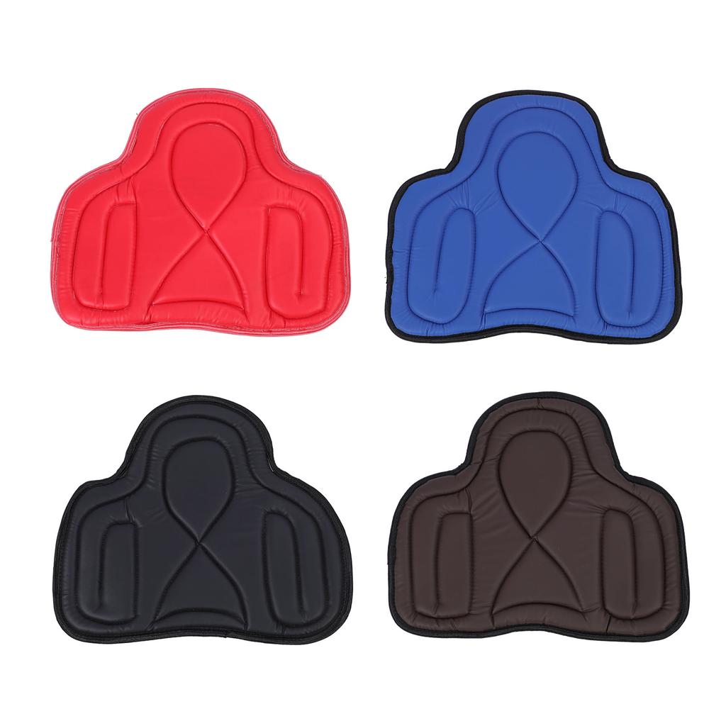 Saddle Pad PU Leather Close Fit Shock Absorbing Thickened Breathable Western Saddle Pad for Equestri