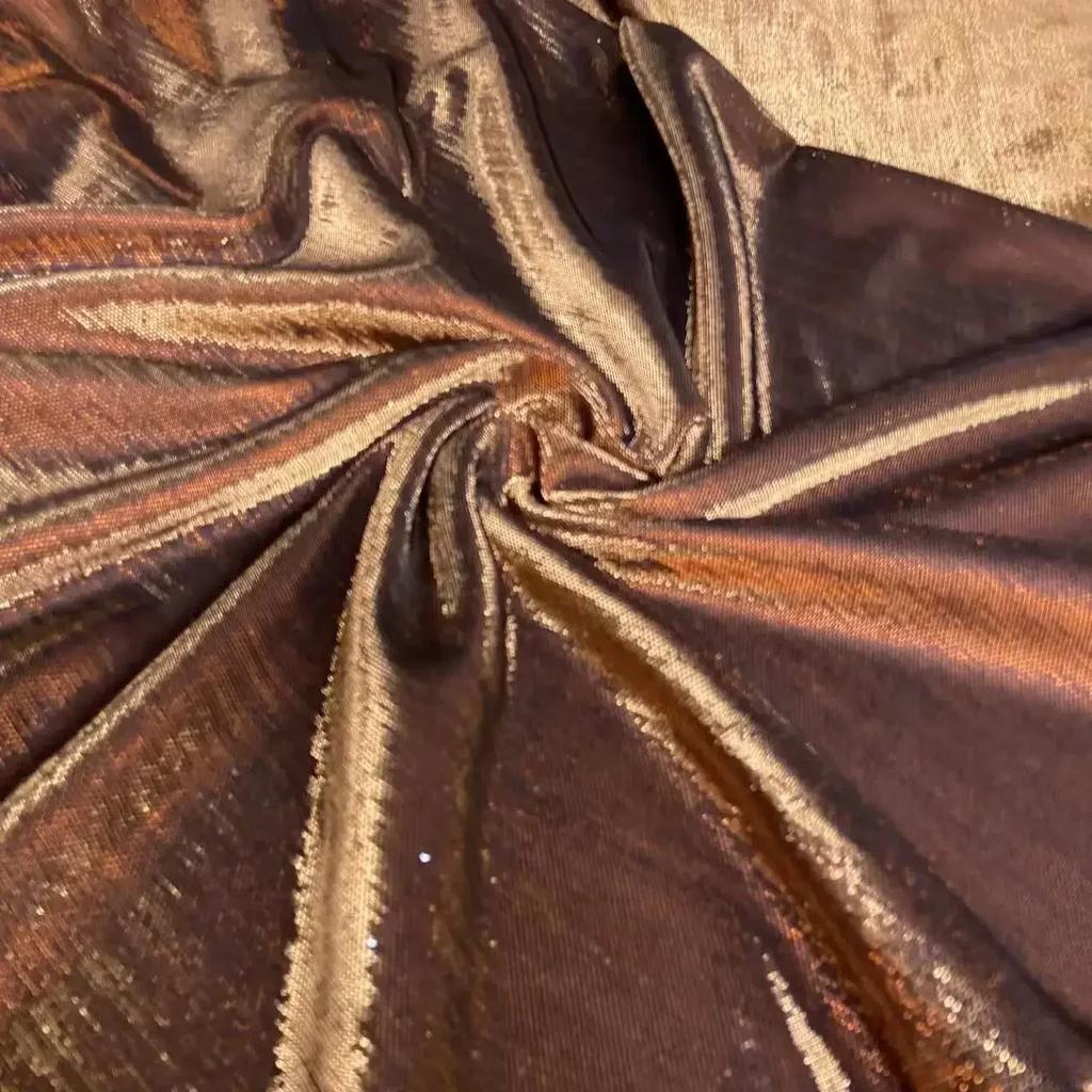 Gold Silver Thread Full of Stars and Bright velvet Fabric Shiny Yarn Colorful plush cloth Photography Background Fabric