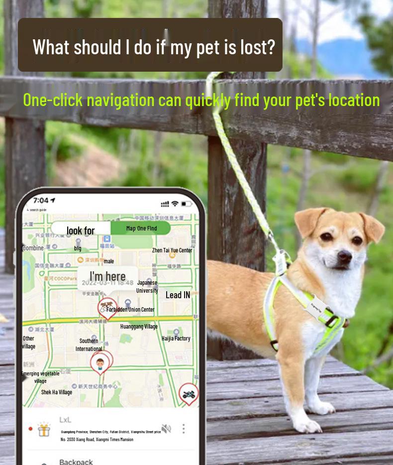 Pet and Vehicle GPS Tracker: Universal Anti-Lost Finder for Dogs, Cats, and Cars - Compatible with Android and iOS
