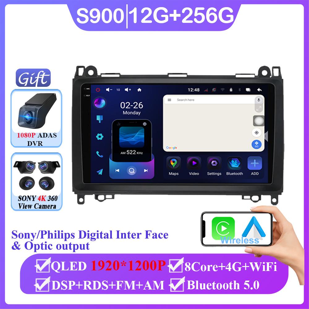 Android For Mercedes-Benz B-Class T245 2005 - 2011 Vito 3 W447 2014 - 2020 Vito 2 Viano 2 W639 2003 - 2015 Sprinter 2009 - 2015