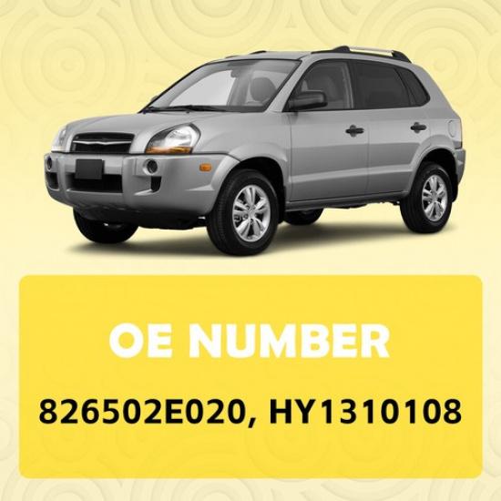 Front Driver Side Smooth Black Exterior Door Handle for 2005-2009 Hyundai Tucson