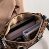 Leopard Print Retro Bag Autumn and Winter High-quality Niche Boston Bag New Fashion Single Shoulder Crossbody Bag