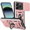 For Xiaomi Redmi Note 14 4G (164.84mm) Case with Slide Camera Lid PC+TPU Kickstand Phone Cover