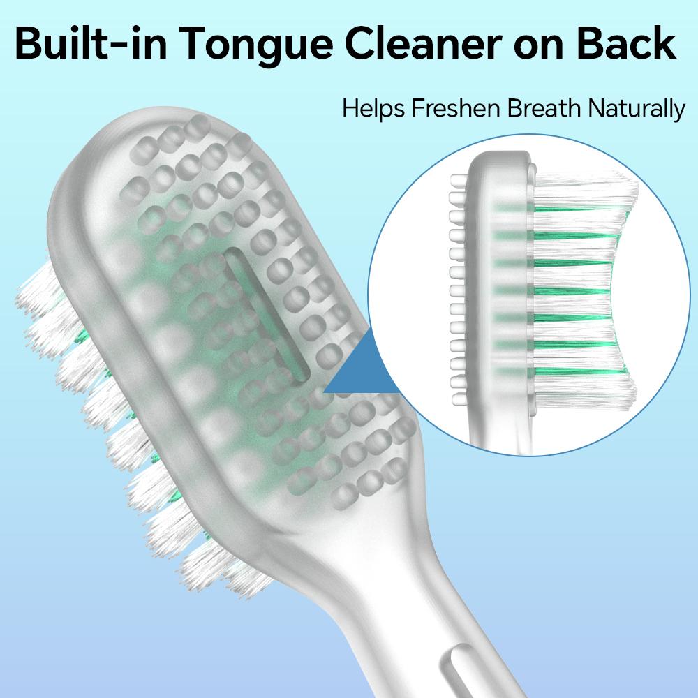 2-4-8-12pk Oscillation & Vibration Replacement Brush Heads Compatible with Oral B Electric Toothbrush, Low Noise Toothbrush Head