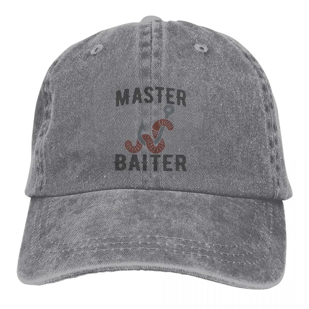 Master Baiter Funny FisherUnisex Classic Baseball Caps Peaked Cap Sun Shade Hats for Unisex Women