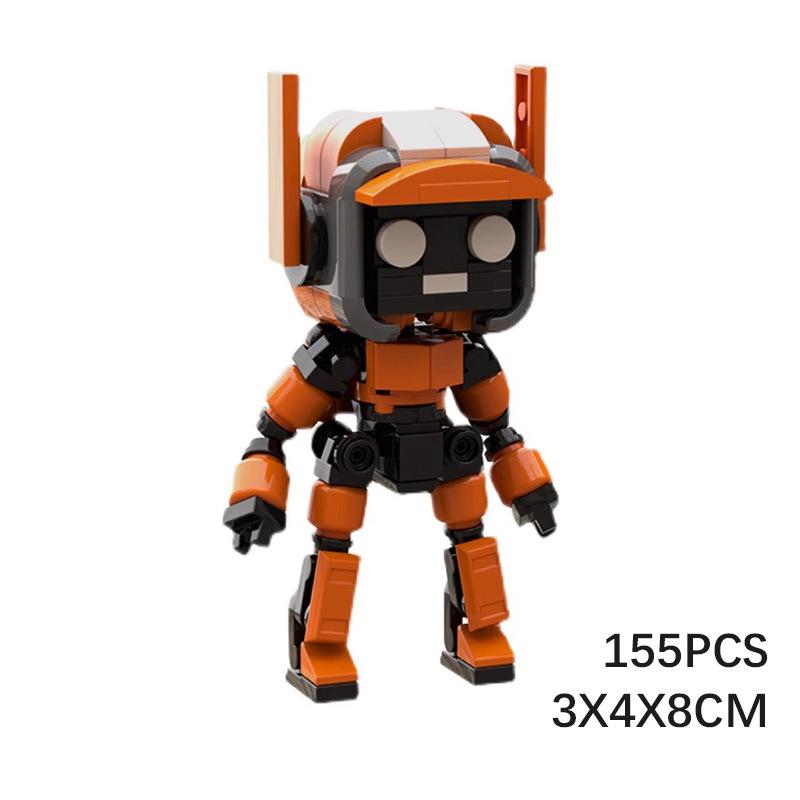 Building Block Compatible, Love Death And Robot Building Block Dolls, Creative Design Building Block Table Toy