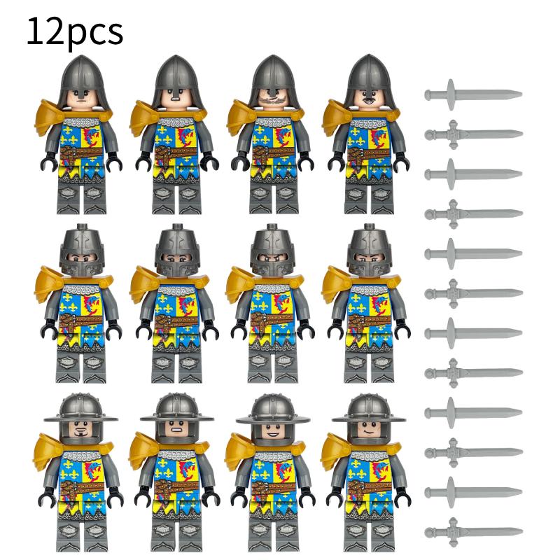 Building Blocks Medieval Knights Military Dragon Soldiers Ancient Castle Figures