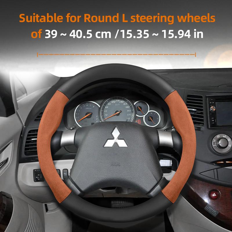 Applicable to Mitsubishi steering wheel covers: Outlander 3, XL, L200, Lancer 2009, X 9, 10, Asx, Pajero Tr4, Mirage G4,