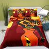 Bohemian Bedding Set for Girls Kids Adult African Black Girl Duvet Cover Set Ancient Ethnic BlanketComforter Cover&Pillowcases